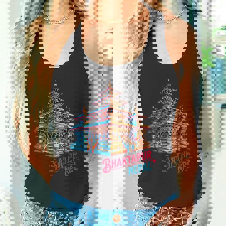 Bhaktapur Durbar スクエア 寺院 ネパール建築 タンクトップ