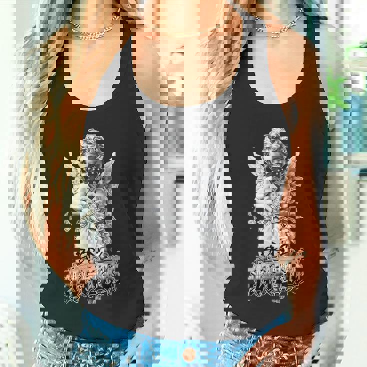 Born To Hustle タトゥーアート チカーノ・ギャングスター・エンジェル・パヤソ タンクトップ