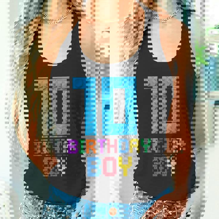 Building Bricks 10歳の誕生日 男の子 10年 マスタービルダー タンクトップ