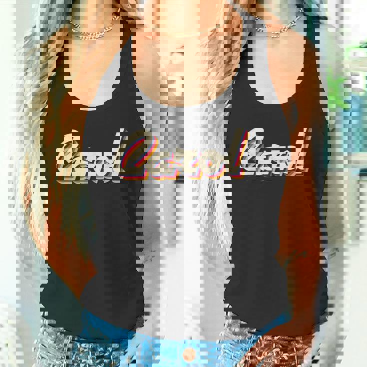 Carol アイデア レトロ ファーストネーム ヴィンテージ キャロル タンクトップ