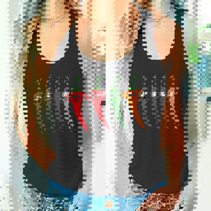 Cayenne Pepper Hot -Colorful Chili Spicy Food Lovers Tank Top