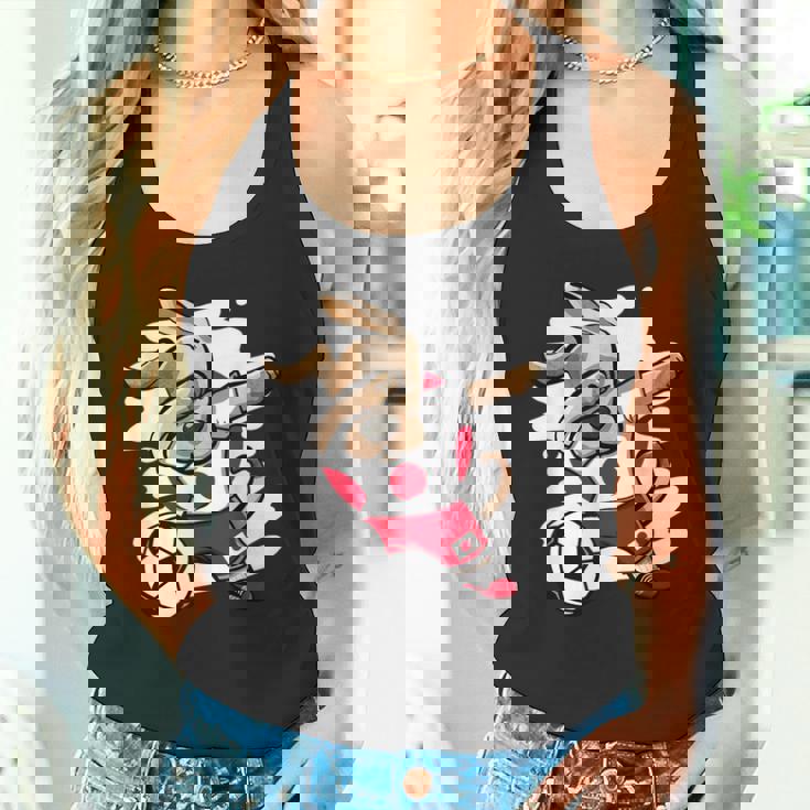 Dabbing Dog Japan サッカーファン ジャージ 日本国旗 フットボール タンクトップ