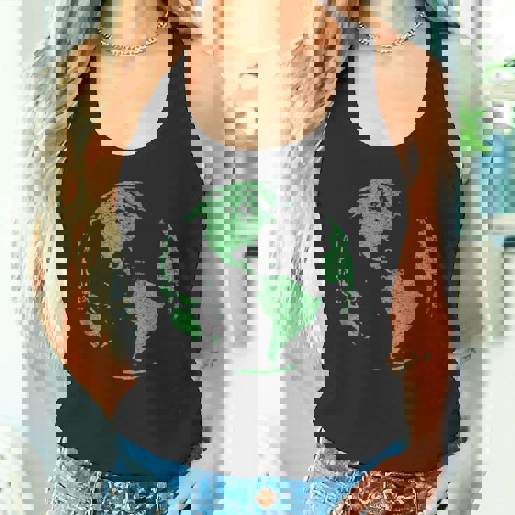 Earth Dayave Our Planet Climate Change 地球儀 世界地図 タンクトップ