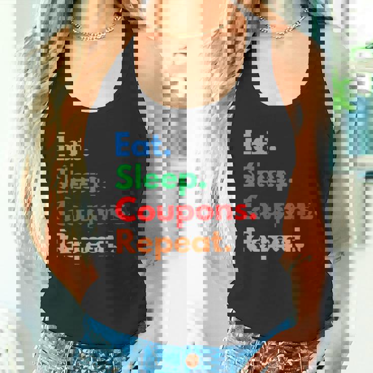 Eatleep クーポンリピート クーポンコレクター&クーポン愛好家 長袖tシャツ タンクトップ