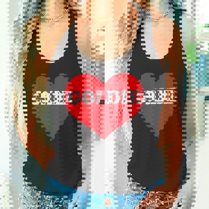 I Heart Goldie I Love Goldie カスタマイズ可 タンクトップ