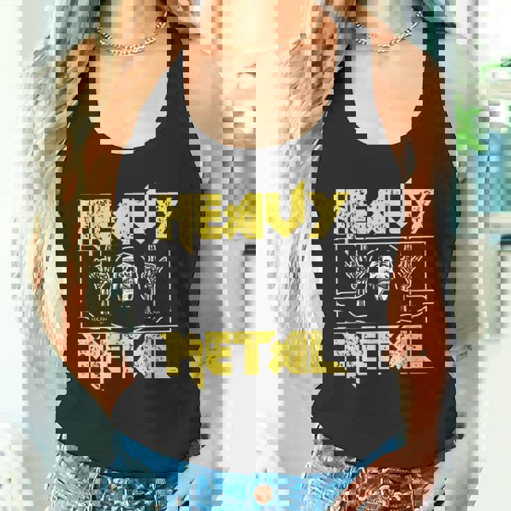 Heavy Metal Death Rock Keleton Horns Up ヘヴィメタル タンクトップ