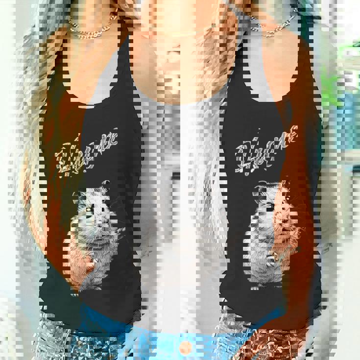 Hug Me ジャンガリアンハムスター アートデザイン 可愛い おしゃれ 動物 齧歯類 タンクトップ