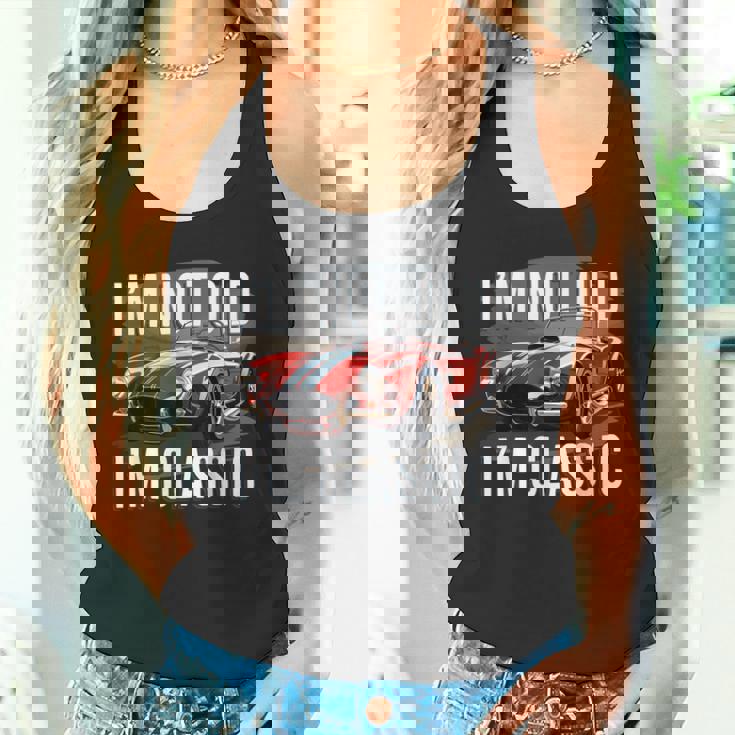 I'm Not Old I'm Classic レトロ フォード シェルビー コブラ マッスルカー タンクトップ