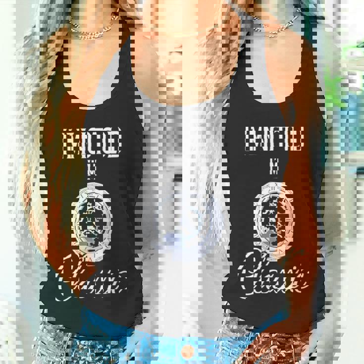 I'm Not Old I'm Classic 面白いヴィンテージ時計 メンズグラフィック 長袖tシャツ タンクトップ