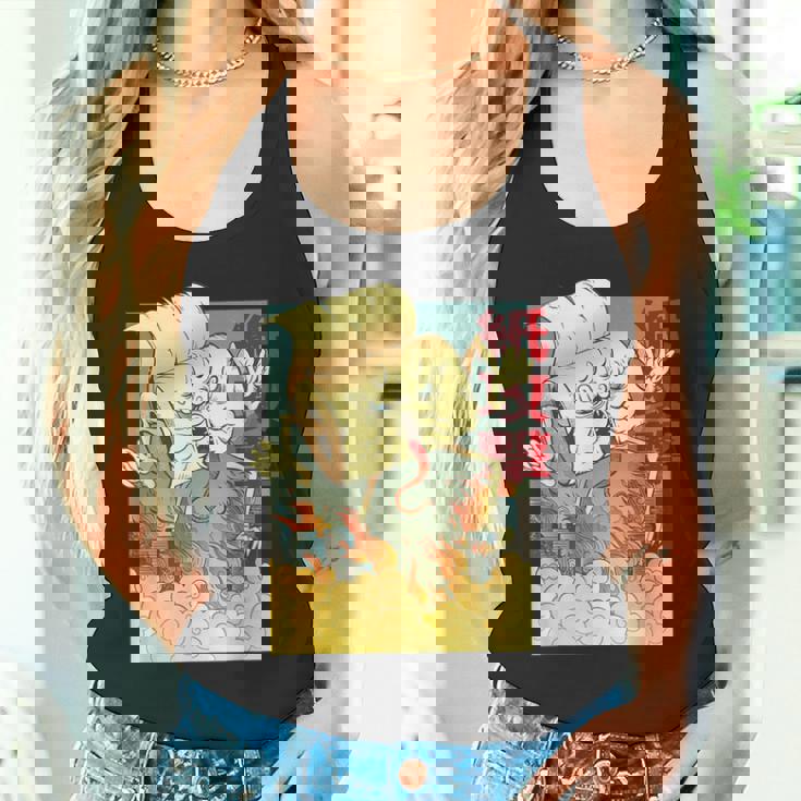 Japanese Anime Toilet Paper Monster Attackintage Poster タンクトップ