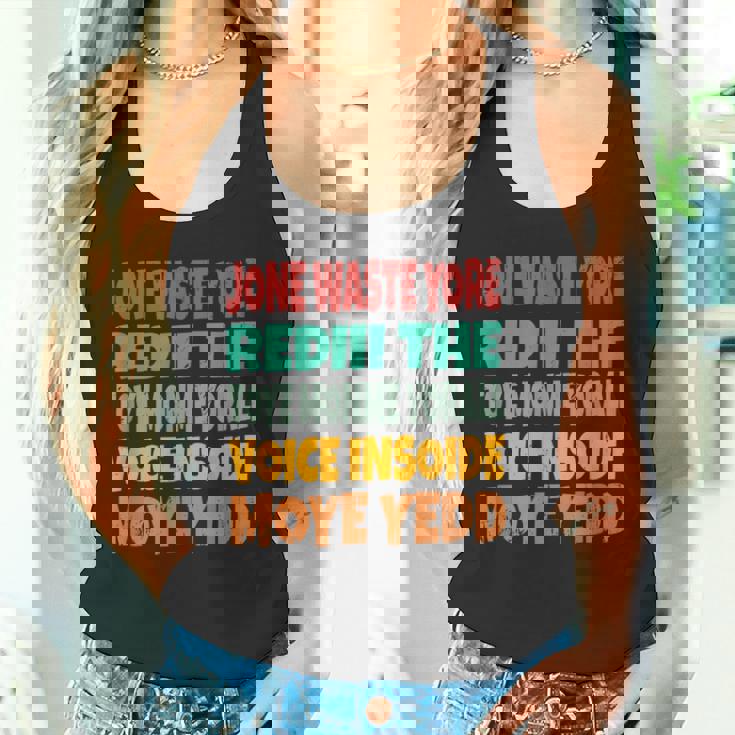 Jone Waste Yore Toye Monme Jones Waste Your Time タンクトップ