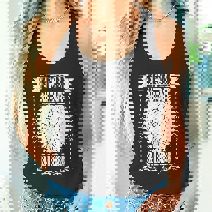 Keep Calm And Dance 面白い社交ダンスa 社交ダンサー タンクトップ