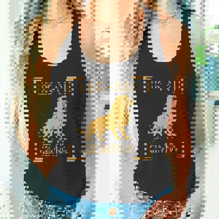 Legio Xiii 双子座ライオンエンブレム ローマ軍 タンクトップ