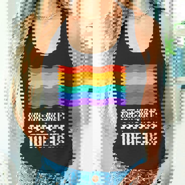 Lgbt More Equality More Lovetシャツ Lgbtq ゲイ レズビアン Lgbt タンクトップ