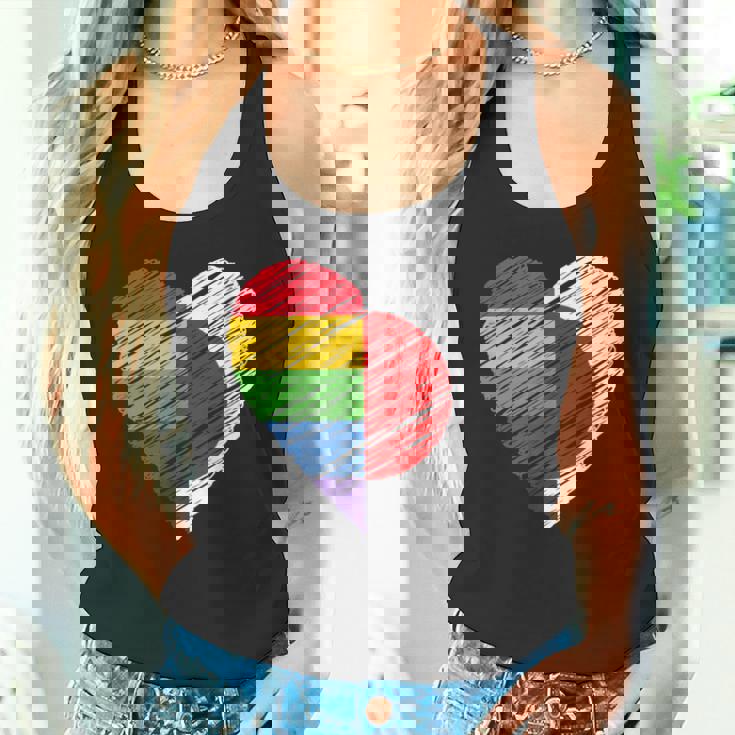 Lgbtq Japan ゲイプライド ハート ゲイとレズビアンの愛 Lgbt タンクトップ