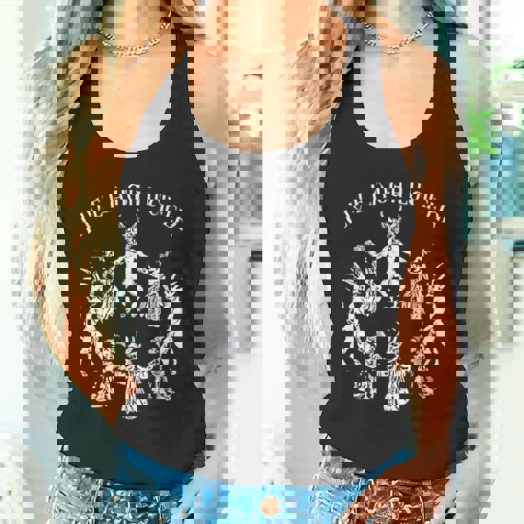 Live Laugh Lucifer ホラー サタン 悪魔 悪魔 悪魔 ヤギ タンクトップ