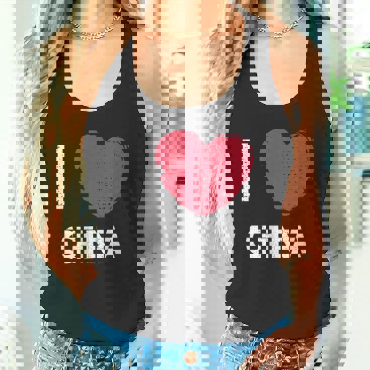 I Love China I Love China デザイン タンクトップ