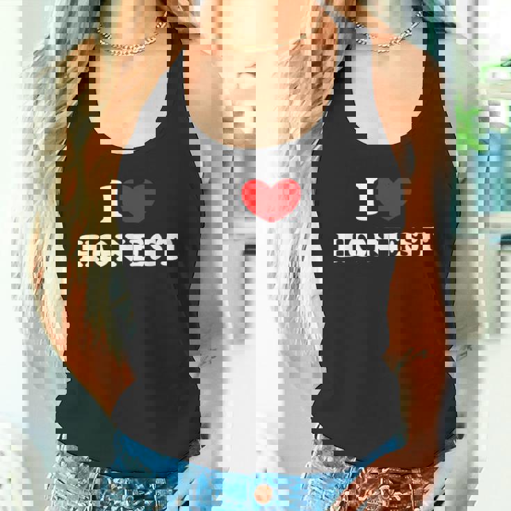 I Love Honest 私は愛する Honest タンクトップ