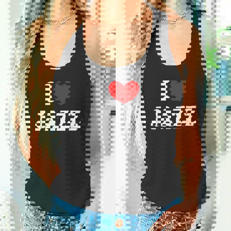 I Love Jazz 私は愛する Jazz タンクトップ