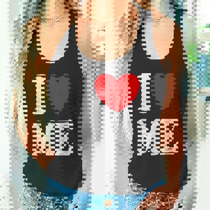 I Love Me シャツ Y2k ジョーク I Heart Me Love Myself Maine タンクトップ