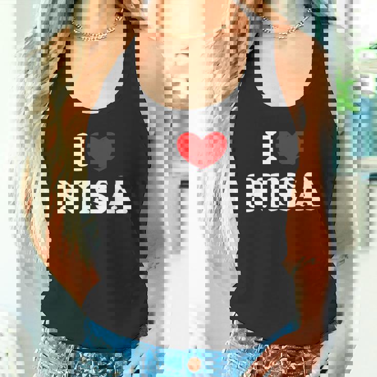 I Love Nisa 私は愛する Nisa タンクトップ