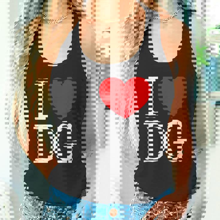 I Love ハート Dg タンクトップ