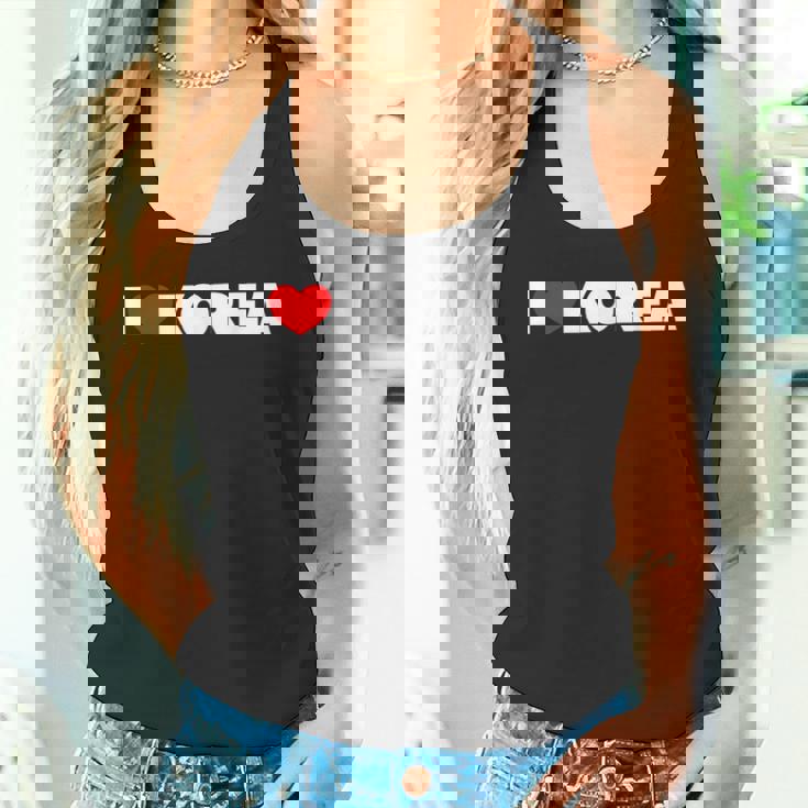 I Love ハート Korea タンクトップ