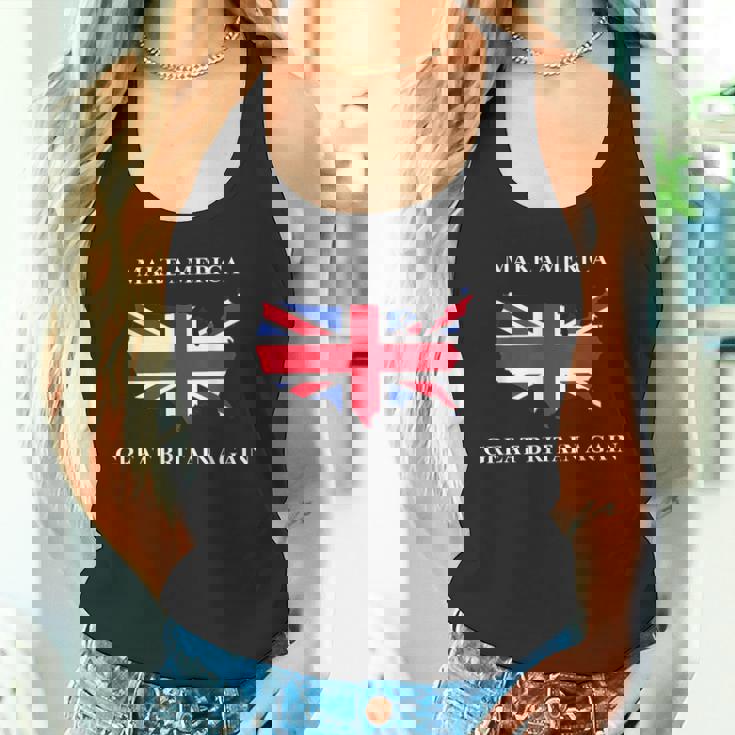 Make America Great Britain Again ドナルド・トランプ 面白いシャツ タンクトップ