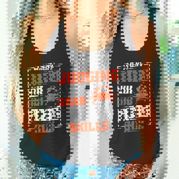 Maryland Crabs Quotes Judging Crab Picking Skills Tank Top