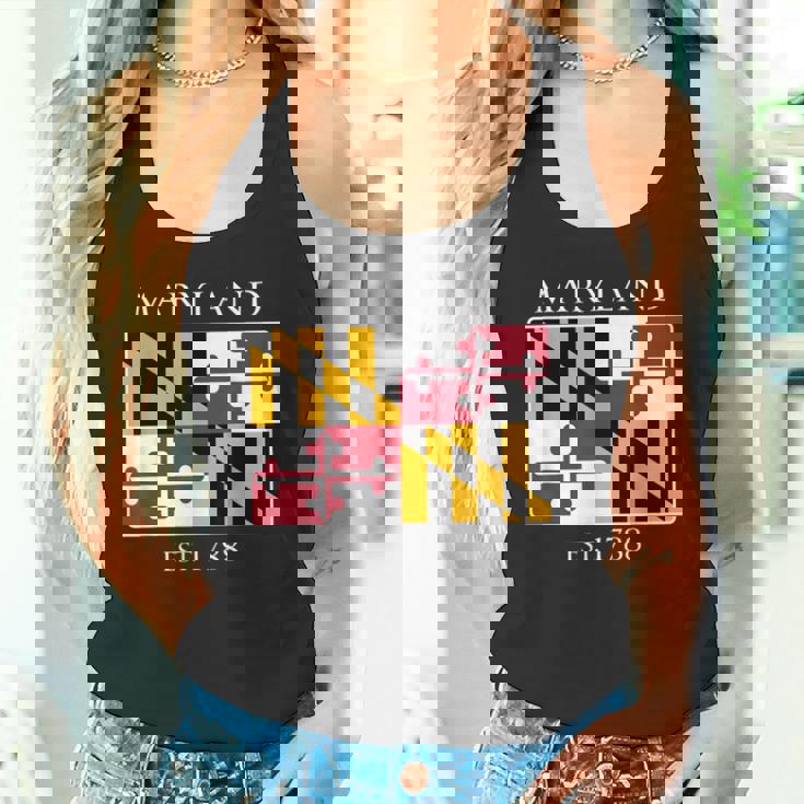 Maryland Flag 7Th Ustate 1788 Maryland Native タンクトップ