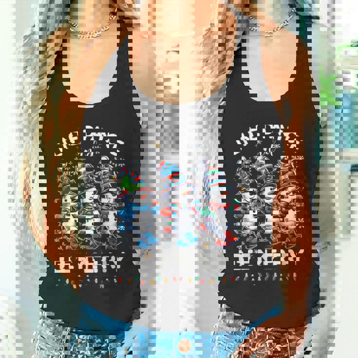 Be Merrynowman Line Dance クリスマス 面白い ホリデーダンス タンクトップ