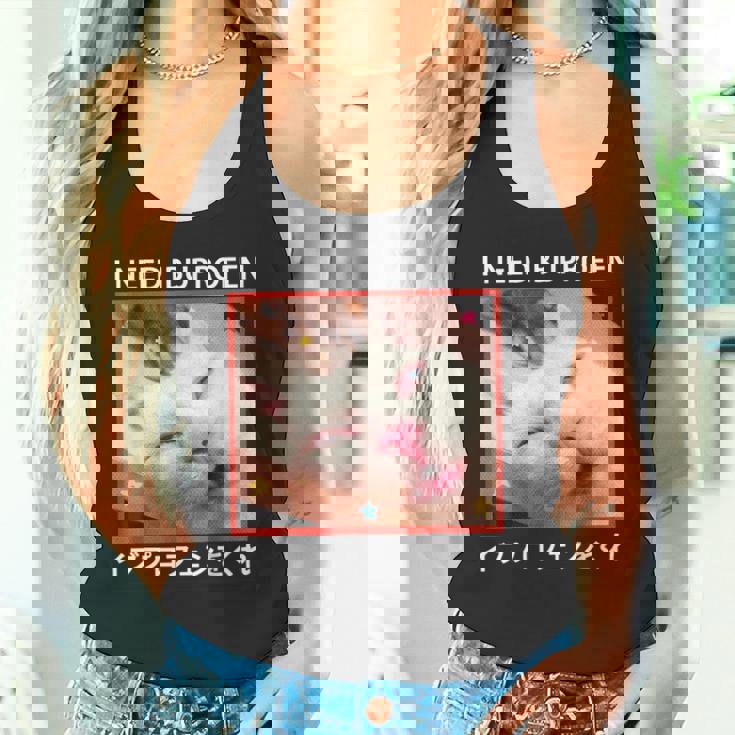 I Need Ibuprofen 日本の面白い猫 タンクトップ