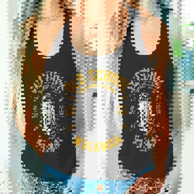 Oldchool Walkman Rocknroll And Music タンクトップ