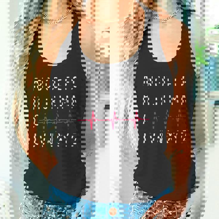 Pqrst看護師面白い心電図登録看護学生rn タンクトップ