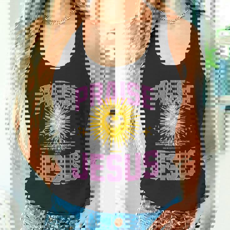 Praise Jesus Our Lord &Aviour For An Abundant New Life タンクトップ