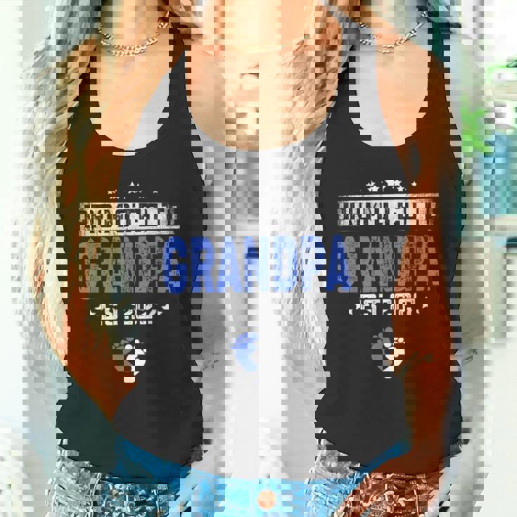 メンズ Promoted To Grandpa Est 2027 Dad タンクトップ