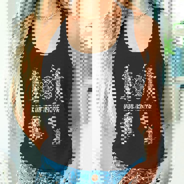 Proud 消防士 消防用品 グラフィック シンボル 消防士 長袖tシャツ タンクトップ