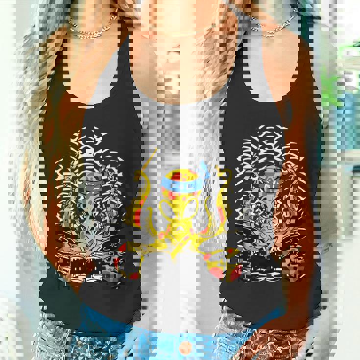 Retro Drumsticks Drummer Drums Hand タンクトップ