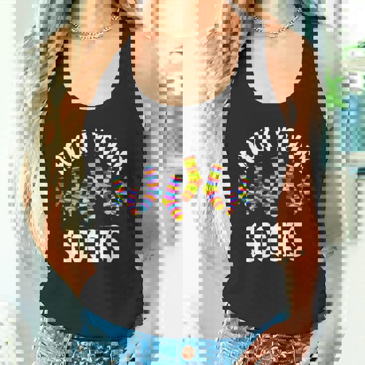 Rock Yourocks Awareness World Downyndrome Day タンクトップ