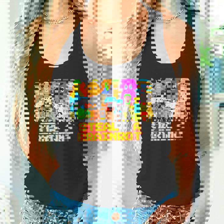 Steal A Brainrot Meme ビデオゲーム キッズゲーマー タンクトップ