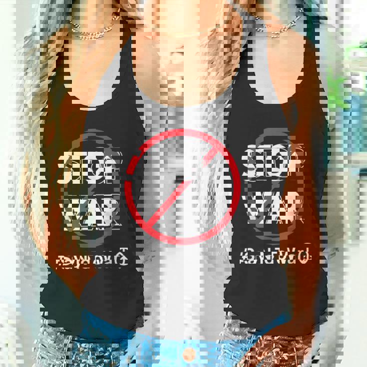 Stop Waray No To War Pleasetop Wars No War タンクトップ