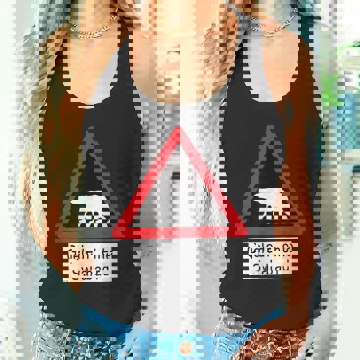 Svalbard ホッキョクグマ サイン タンクトップ