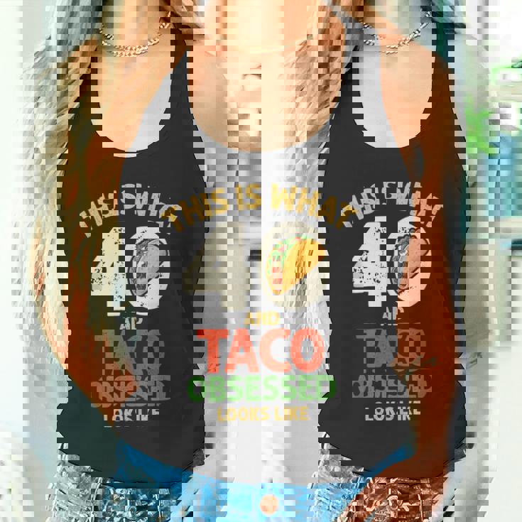 Taco Lover 40th Birthday 40 Years Old Mexican Food Tank Top Tank Top Taco Lover 40th Birthday 40 Years Old Mexican Food Tank Top Tank Top