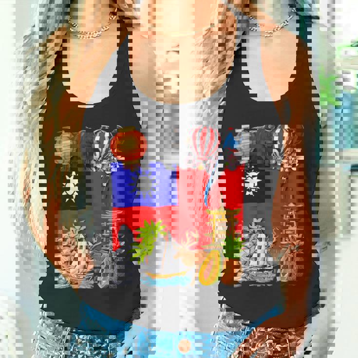 Taiwan Flag Taiwanese Roots Taiwan Heritage Proud Taiwanese Tank Top