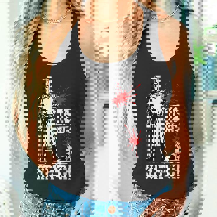 Tis But Acratch 面白い 中世の戦士 ユーモア 騎士 タンクトップ