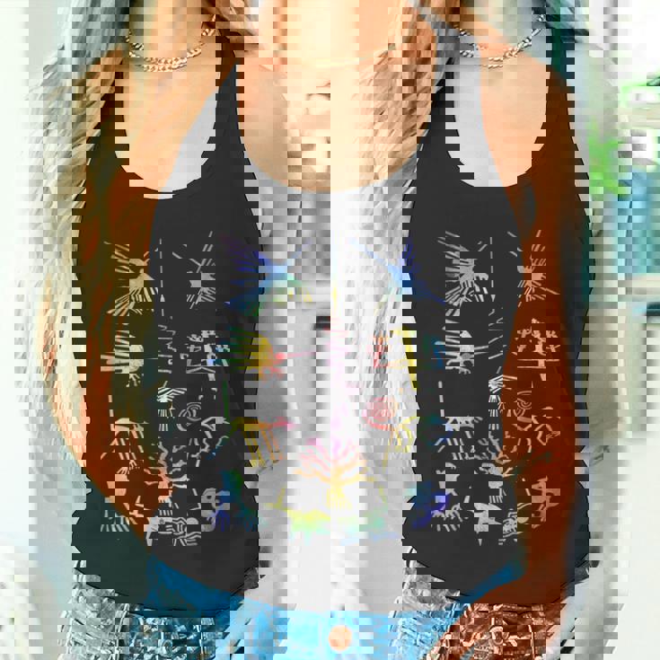 Travel Peru Nazca Lines マチュピチュ ファミリーバケーション 絞り染め タンクトップ