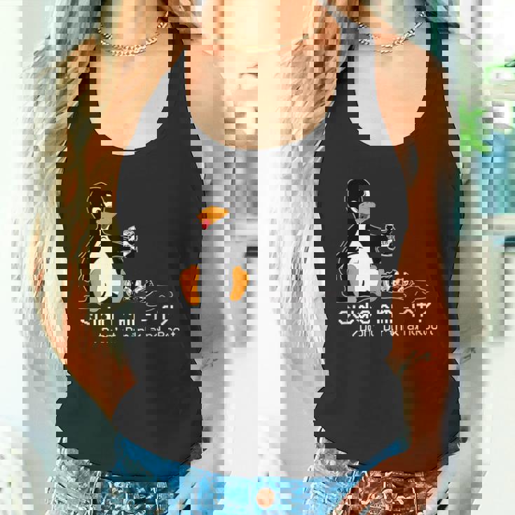 Tux Linux Penguinudo Rm Rf コンピューターフリークハッカー タンクトップ