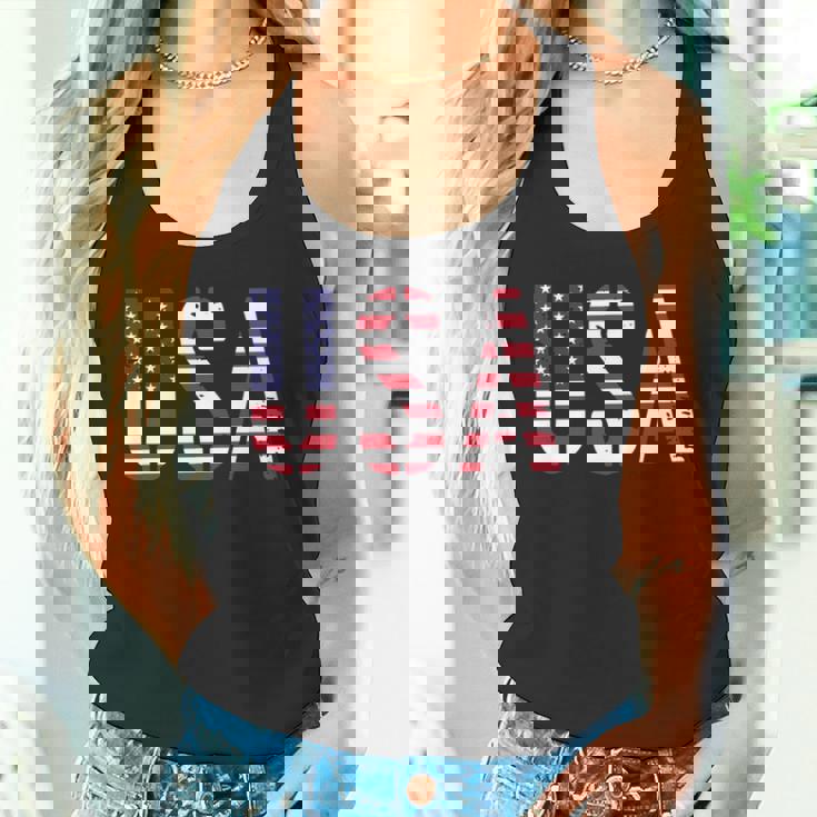 Usa アメリカの国旗の色のアメリカ 長袖tシャツ タンクトップ