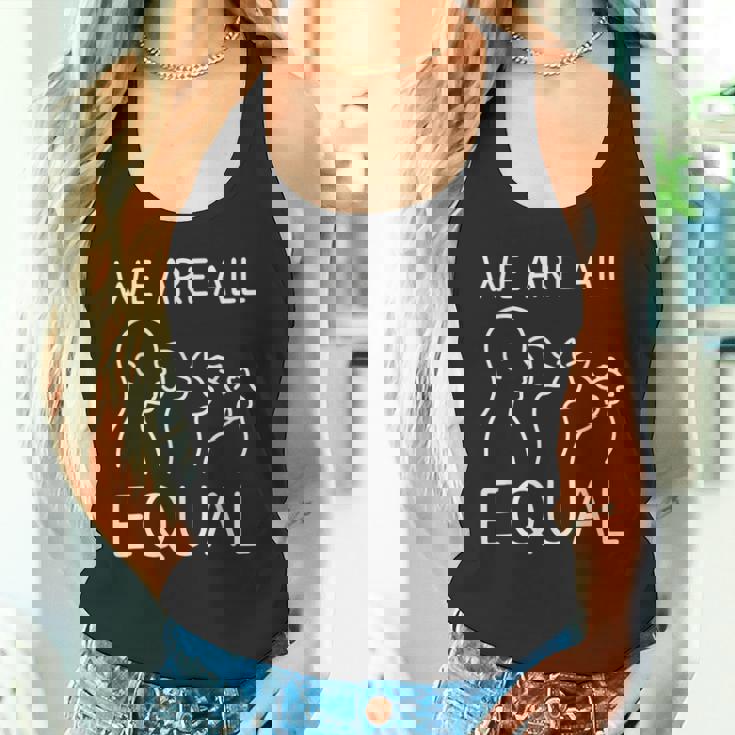 We Are All Equal Anti-Speciesism Animal Equalityegan Activ タンクトップ