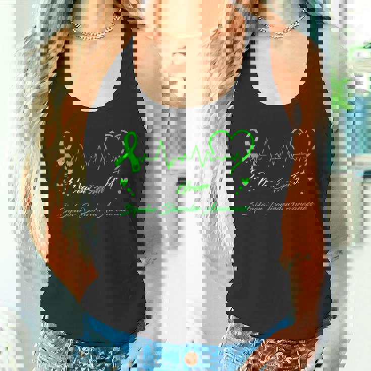 I Wear Green For Bipolar Disprder Awareness タンクトップ